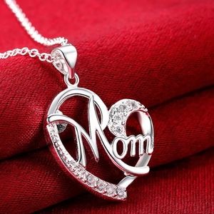 Heart pendant necklace 925.